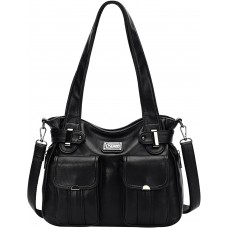 Purses for Women，Soft PU Leather Handbags ，Large Capacity Shoulder Bags ，Multi-Pockets Fashion Crossbody Purse